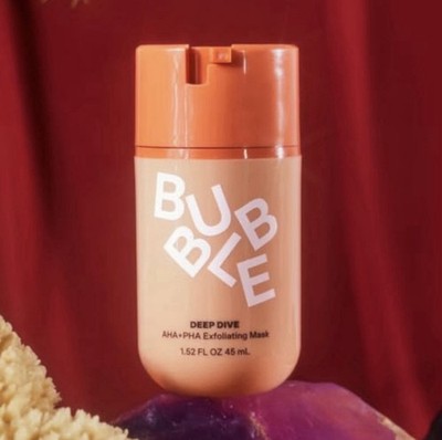 Bubble Skincare Deep Dive AHA+PHA Exfoliating Mask 1.52oz No Box New