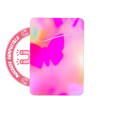 abbyrose Butterfly Blur MagSafe Card Holder Pocket for iPhone 12 13 14 15 16 Pro