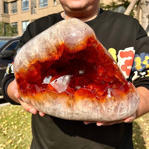 23.39LB Rare natural yellow crystal cluster flower yellow crystal block repair - Picture 5 of 14