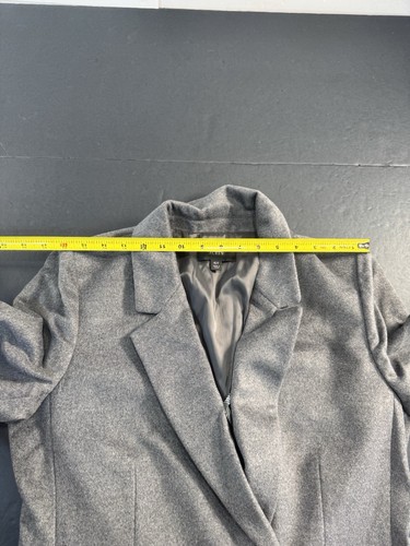 J. Crew Devon Devin Blazer Jacket Drapey Wool Flannel Heather Graphite Gray 10T - Picture 4 of 10