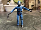 GI Joe 1982 straight arm Cobra Commander with OG weapon & File Card