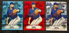 2025 Topps Stadium Club Kodai Senga Red & Light Blue Foil & Base #144
