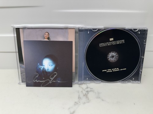 Ariana Grande Eternal Sunshine Brighter Days Deluxe Ahead SIGNED CD FULL SILVER - Picture 1 of 2