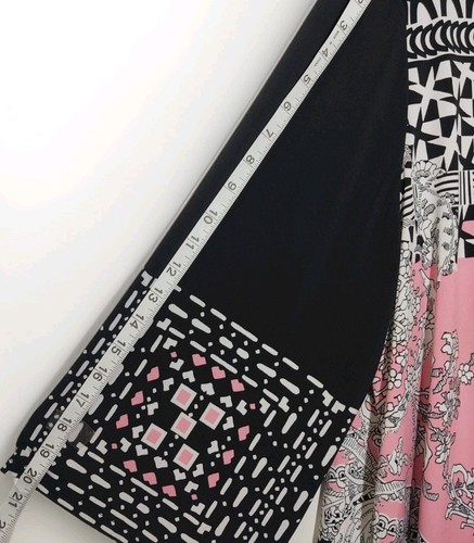 🩷ALFANI Mujer Negro, Blanco, Rosa Paisley Cremallera Blusa Forrada Top Camisa Talla 3X - Imagen 10 de 15
