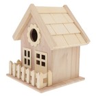 Wooden Bird Nest Entrance Birds Hut Bed for Outdoor Garden