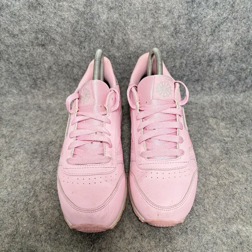 Zapatillas deportivas Reebok Classics Junior para mujer Reino Unido 4 cuero pastel rosa encantador/blanco - Imagen 4 de 10