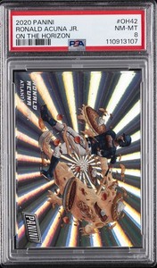 2020 PANINI ON THE HORIZON #OH42 RONALD ACUNA JR. PSA 8