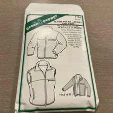 Green Pepper F765 Vintage Sewing Pattern Men's Misses Plush Polar Jacket Vest