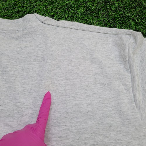 Vintage 80s Fish Shirt 2XL 26x29 Gray Pennsylvania - Picture 5 of 14