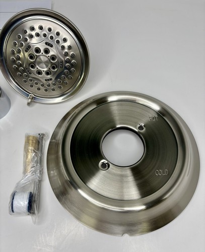 Signature Hardware Key West Shower Trim Only w/Single Handle in Brushed Nickel - Picture 3 of 4