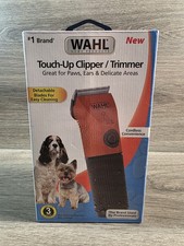 WAHL TOUCH-UP PET CLIPPER / TRIMMER +4 BLADE COMBS Cordless 4AA Battery Powered