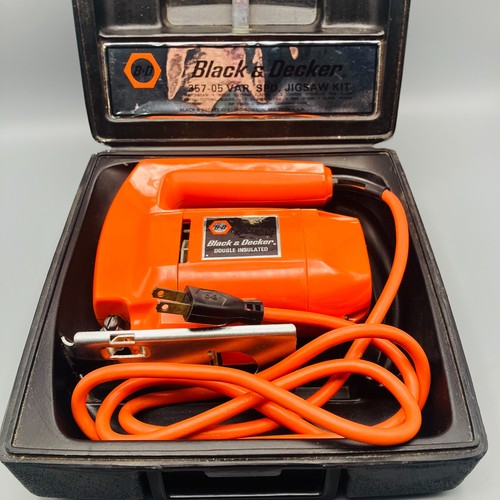 Black & Decker 357-05 VAR SPD Stichsägen-Set mit Kunststoffkoffer Vintage schön!