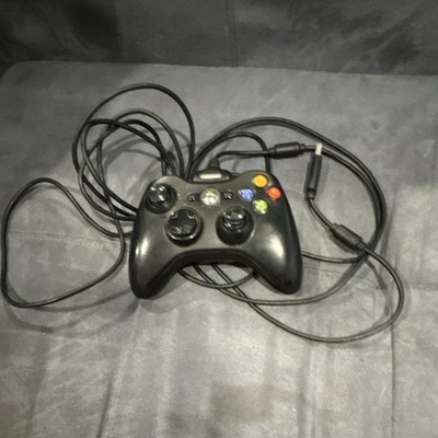 Microsoft Xbox 360 Wired Gamepad Controller, Black 7ft Cable Ergonomic