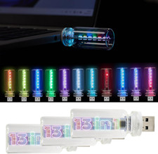 New Car USB Lights, 13 in 1 Touch Adjustment USB LED Car Lights, Mini Glass Bott