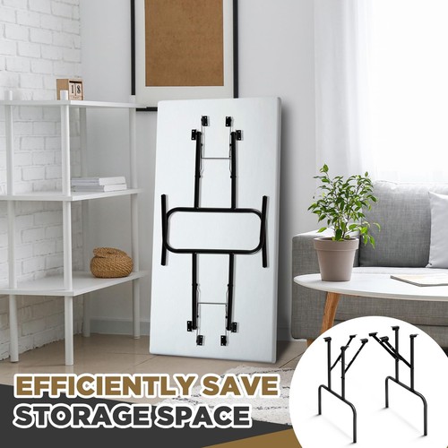 2 Pcs Folding Table Legs 28 Inch Banquet Foldable Table Legs Collapsible Heav... - Picture 5 of 6