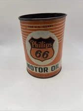 One U.S. Quart Phillips 66 Motor Oil Container