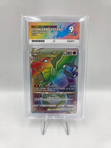 ACE 9 Charizard VSTAR Secret Rare 174/172 Brilliant Stars Pokemon - NOT PSA