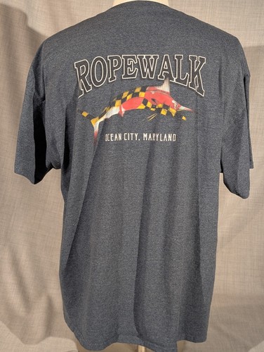 Ropewalk Ocean City Maryland graues T-Shirt Erwachsene Größe 2XL - Bild 4 von 9