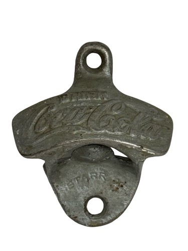 Vintage Coca-Cola STARR X Wall Mount Bottle Cap Opener Brown Co USA Made Coke - Picture 4 of 4