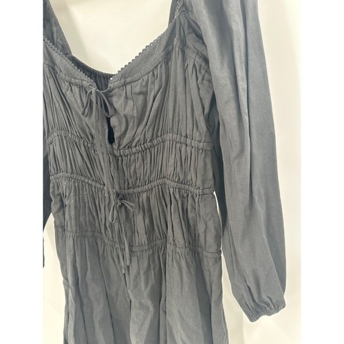 Reformation Women's Black Rella Dress Size 8 - Picture 5 of 10
