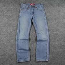 Levi's 514 Jeans Boys 14 reg 27x27 Light Blue Straight Leg Stretch Denim 14783