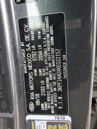 Air Cleaner 2.0L Fits 19-23 FORTE 2383904 - Picture 12 of 12