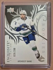 2024-25 Upper Deck ICE Arshdeep Bains Exquisite Collection /299 R-12 Canucks