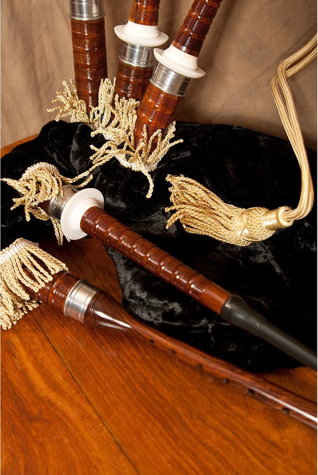 Gaitas Roosebeck, Sheesham, cubierta negra con bolsa Rexine + bolsa de nailon Foto 3 de 4