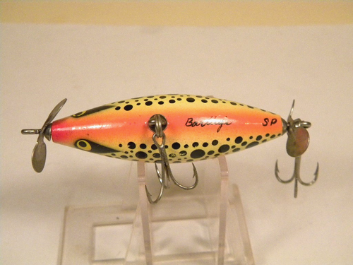 Vintage Bartley's SP Custom Wood Topwater Prop Crankbait Köder - Bild 3 von 3