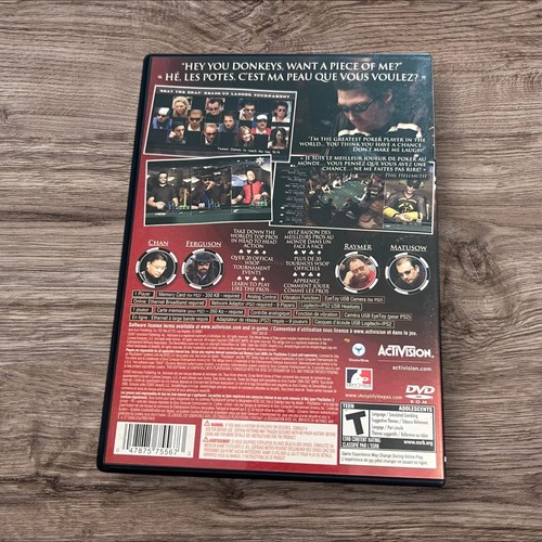 World Series of Poker 2008: Battle for the Bracelets PS2 TESTED CIB w/ Manual - Picture 3 of 3