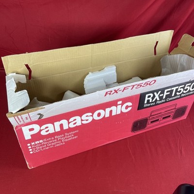 Panasonic (RX-FT550) Extra Bass Boombox Dual Cassette Recorder