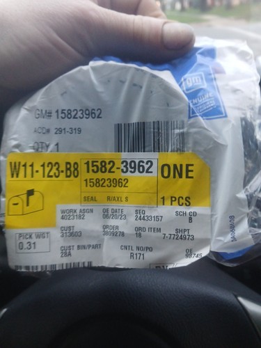 Genuine OEM GM ACDelco Express 35 Rear Axle Shaft Seal 1999-2023 15823962 291319
