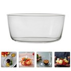 1PC Baking Oven Glass Bowl Clear Steam Egg Cup Practical Dessert Cake Bowl