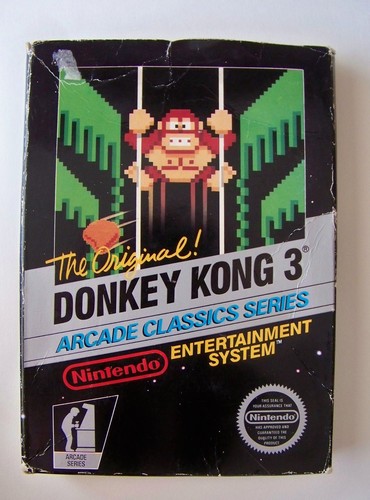 EMPTY BOX ONLY Nintendo Donkey Kong 3 nes original NO GAME NO Manual DAMAGED BOX