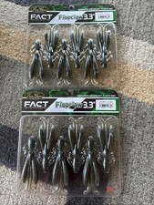 (2pks) EverGreen FlopClaw 3.3" Soft Plastic Craws - Lot of 2 Packs ×6ea