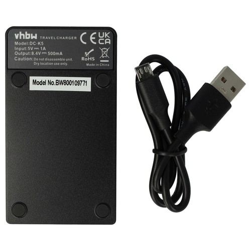 USB Battery Charger for JVC ZR45 MC ZR60 ZR50 MC 8.4V - Picture 2 of 9