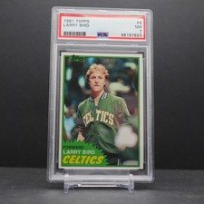 1981 Topps Basketball Larry Bird #4 PSA 7 2nd Yr RC Rookie Celtics HOF LEGEND!
