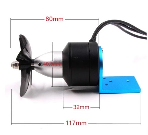 24V/5kg Waterproof Motor Thruster for Fishing Boats Bait Boats and Net Boats - Picture 8 of 15