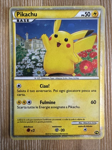 Pokemon Pikachu 2010 World Collection Italian PW Promo VLP - Bild 1 von 2
