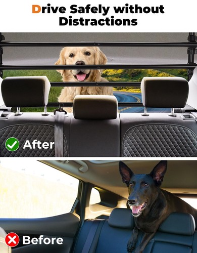 Adjustable Dog Car Barrier for SUVs,Vehicles, Trucks, Upgraded Universal-Fit ... - Picture 2 of 7