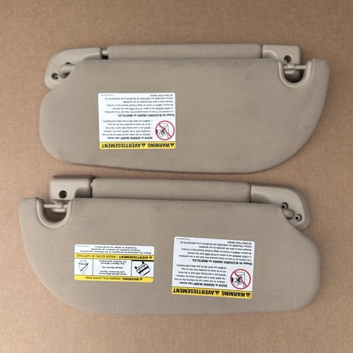 2007-2014 FORD EXPEDITION NAVIGATOR Beige/Tan Driver & Passenger Sun Visors OEM