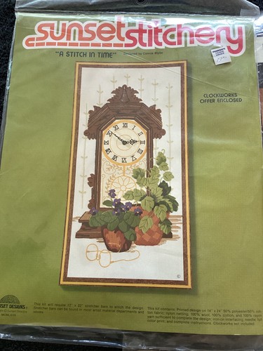 Dimensions Crewel Kit 1205, Sunset Stitchery & Columbia Minerva 7294 Kits NEW - Picture 2 of 8