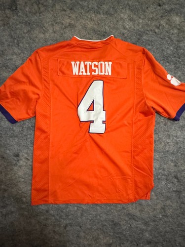 Deshaun Watson Clemson Tigers Nike Jersey Mens Xl Orange Stiched Ncaa #4 - Picture 5 of 8