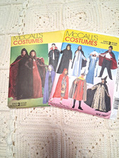 McCalls Sewing Costume Patterns 2853 & 4139 Easy Costumes Easy Sew Fits S-XL