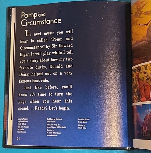 Disney Fantasia 2000 Deluxe Read-Along (BOOK ONLY) 2 Stories Sorcerer & Pomp - Picture 4 of 4