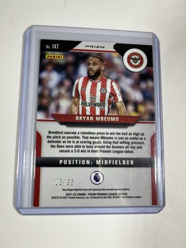 2020-21 Bryan Mbeumo Rookie RC Prizm Breakaway Brentford Manchester United # /99 - Bild 2 von 6