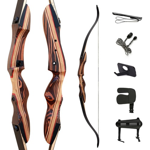 Deerseeker Archery 62" Takedown Recurve Bow Set for Adults & Youth with Right...