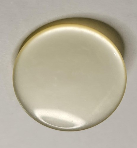 Vintage 6 Large Cream Beige Shank Buttons Sewing 1 Inch Round Craft Hobby - Picture 2 of 4