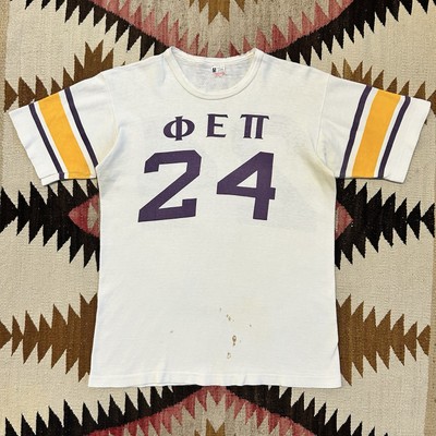 Vintage 1950s Champion Running Man Cotton Frat Tshirt Jersey #24