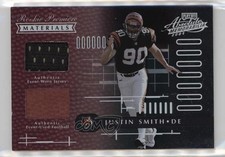 2001 Playoff Absolute Memorabilia Rookie Premiere Materials /850 Justin Smith